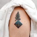 Pine Tattoo By @eden_tattoo_