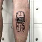 Sliced Nokia 3310 Tattoo By Aphelion Hoodz