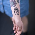 Tooth Tattoo By DŻUDI BAZGROLE
