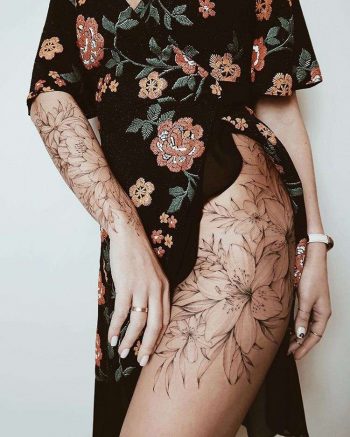 Floral Tattoo by Olga Ocean