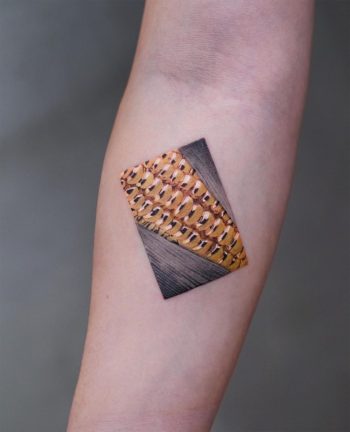 Golden Corn Tattoo by @newtattoo_akiwong