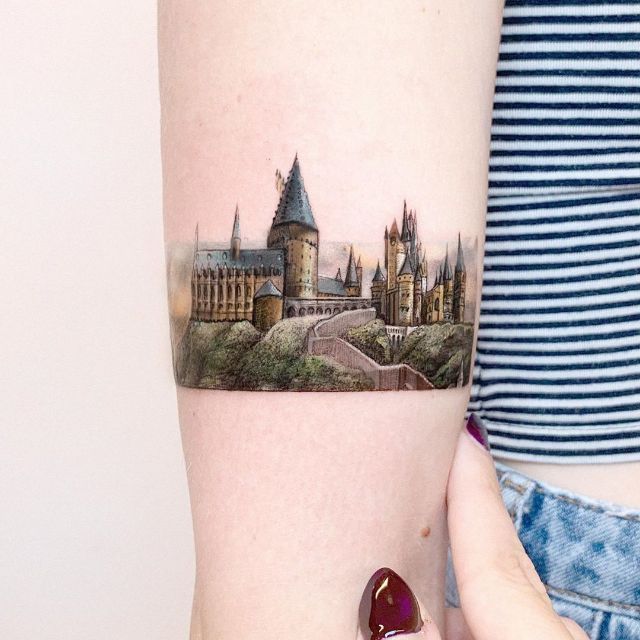 Hogwarts Tattoo By Edit Paints