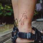 Horse Tattoo On an Ankle by @bongkee_