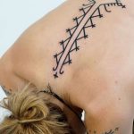 Linear Back Tattoo By Brody Polinsky