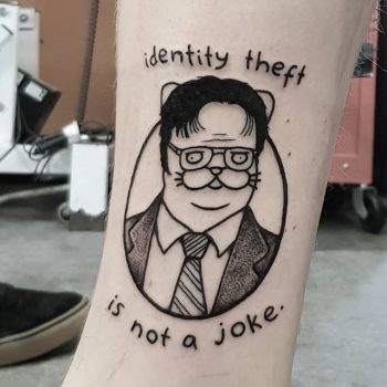 Identity Theft Is Not A Joke Tattoo By @mr_heggie