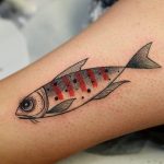 Cute Fish Tattoo by @ruthbarjatattoo