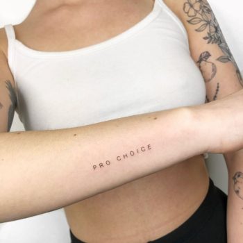 Pro Choice Tattoo by @joannamroman