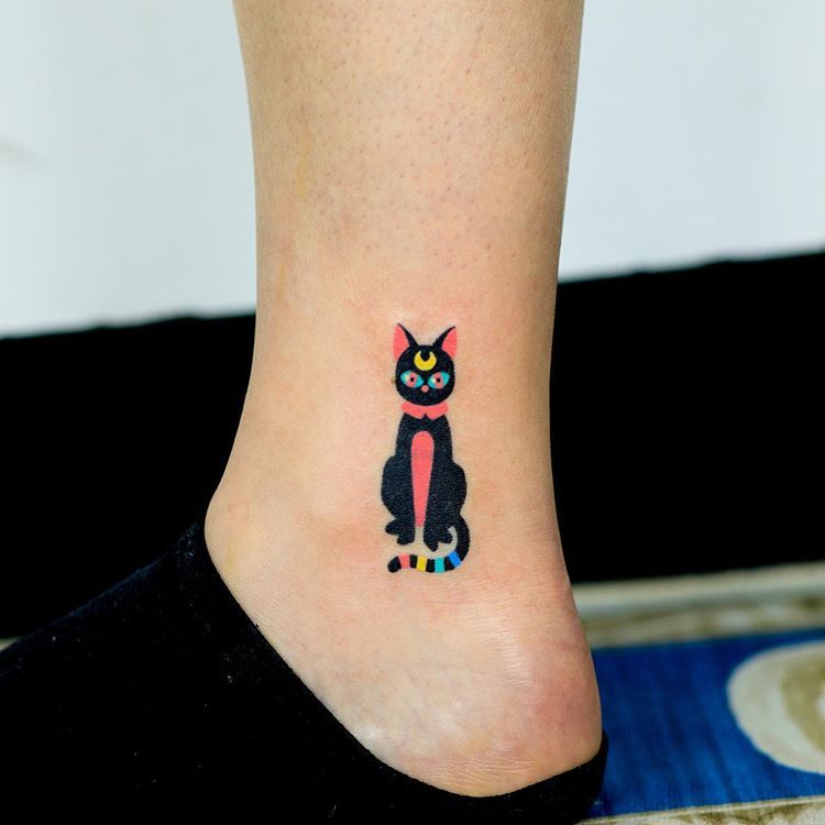 Sailor Moon Tattoo On An Ankle By @zzizziboy