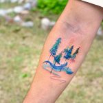 Watercolor Forest Tattoo By @9room_tattoo
