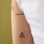 Gradient Triangle Tattoo by @takemymuse