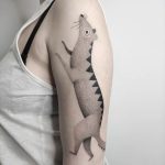 Weasel Tattoo by @uwujkawaszka‎