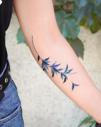 Colorful Leaves by @eden_tattoo_