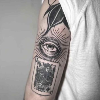 Engraving Eye Tattoo by @leraavolk