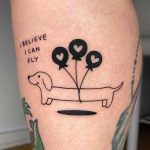 I Believe I Can Fly Funny Tattoo by @nancydestroyer