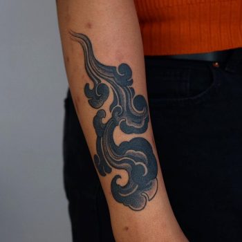 Japanese Tattoo Clouds Inked by @mokoo_tt