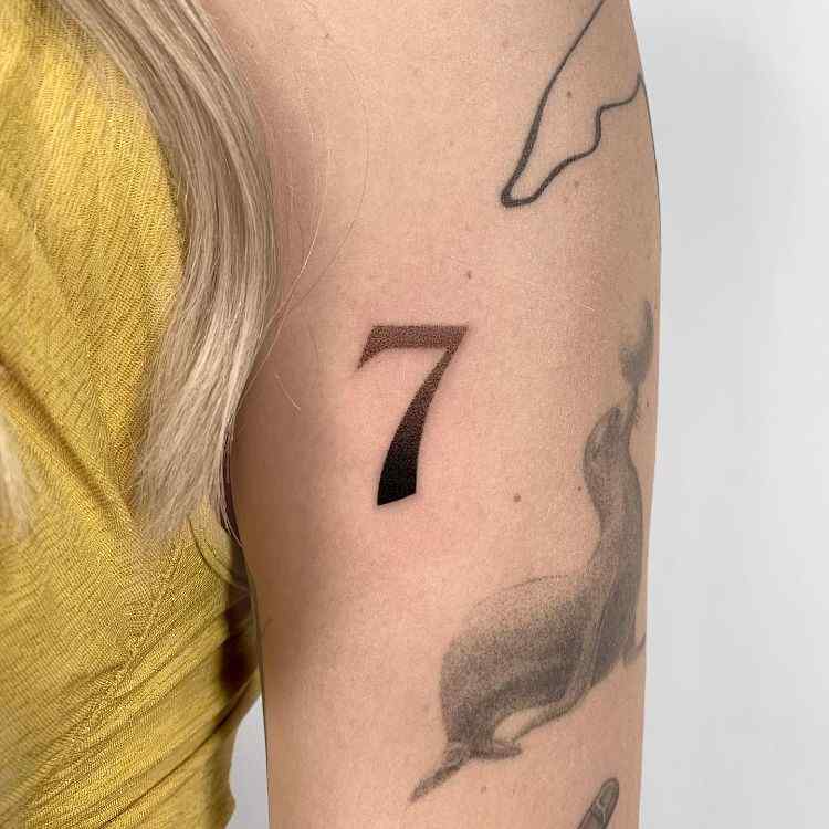 Number 7 Tattoo Fonts