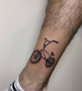 BMX Bike Tattoo by @nsm_ink