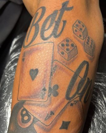 Bet On Myself Tattoo by @lilbit_tats