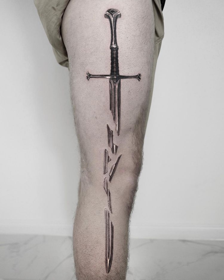 Narsil Tattoo Design by @veiltattoo