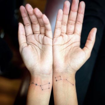 Big And Little Dipper Tattoo by @metamorphosistattoos