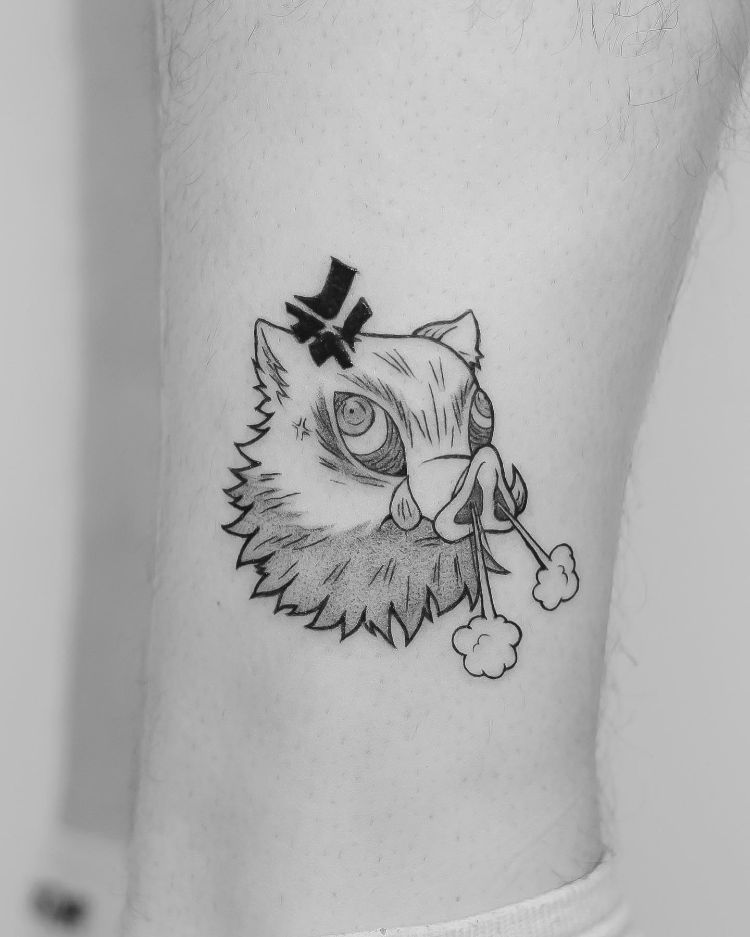 Demon Slayer Inosuke Tattoo by @martatapia.ink