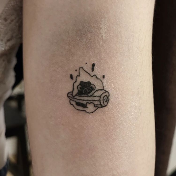 Howl's Moving Castle Tattoo Simple by @aurelie_ink
