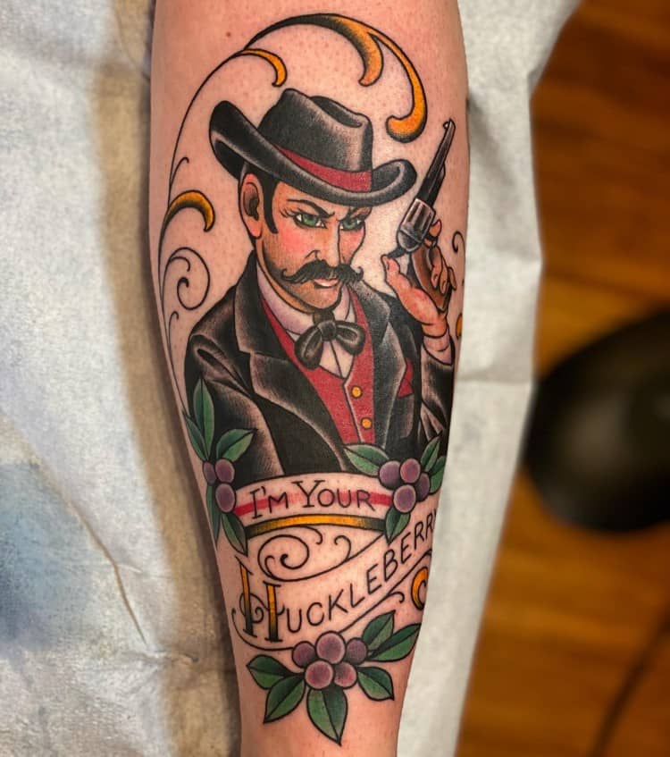 I'm Your Huckleberry Tattoo by @megonshore