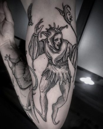 Jester Joker Tattoo by @etbastpurgato
