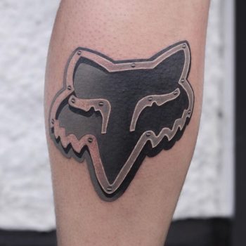 Men's Fox Racing Tattoo by @marc_studio_ink