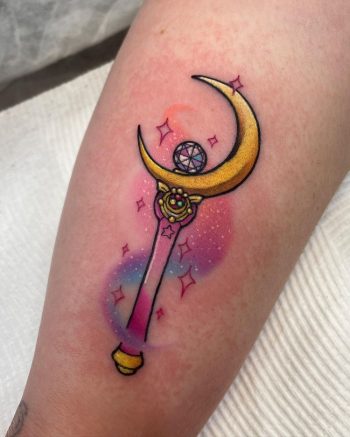 Sailor Moon Scepter Tattoo by @stefansalamone