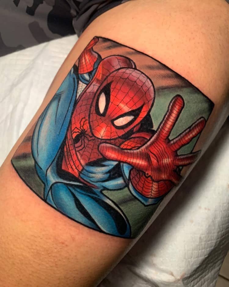 Spider Man Temporary Tattoo by @annahtattoo