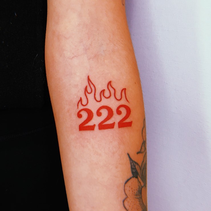 222 Tattoo Design Idea by @inkgnorant