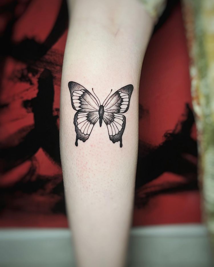 Butterfly Tattoo Temporary by @mrduke__inkaholic