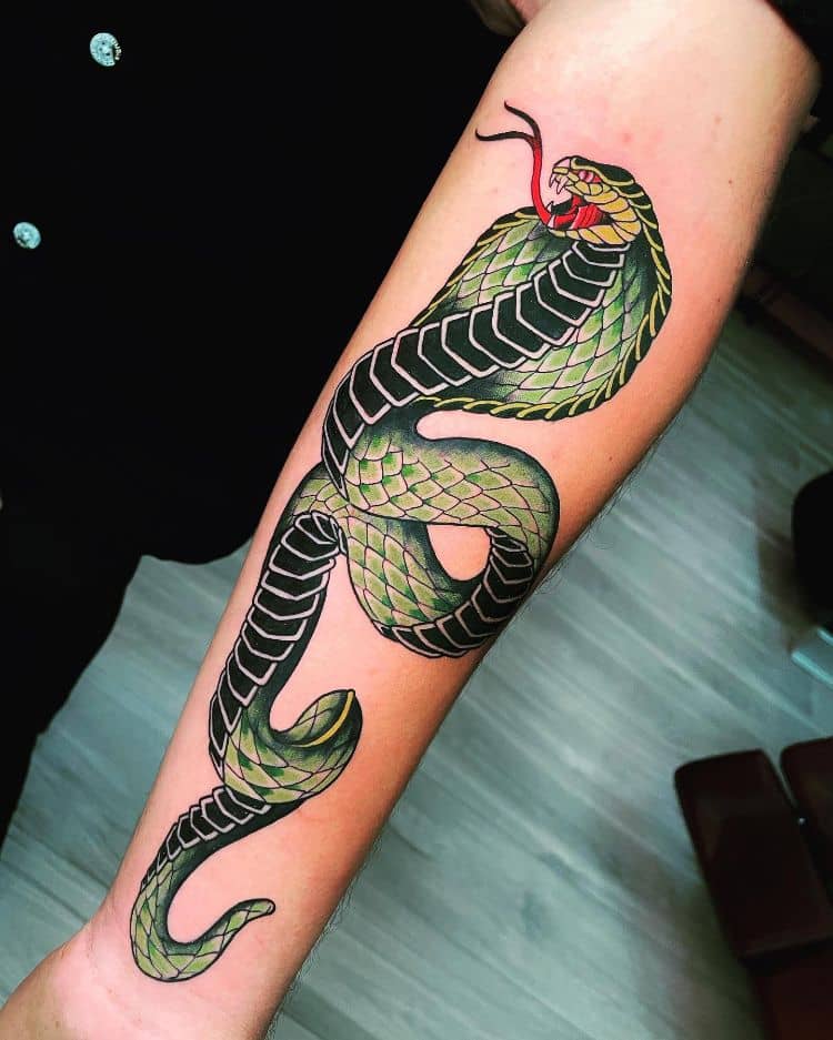 Cobrasnake Tattoo by @johancorteztattoo