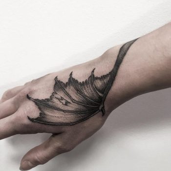 Devil Wing Tattoo by @haria_tattoo