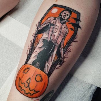 Halloween Tattoo Michael Myers by @watsonsith