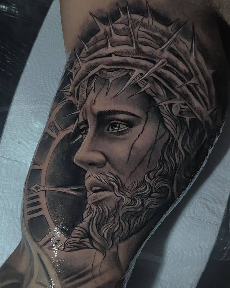 Jesus Cristo Tattoo by @dimtattoocosta 