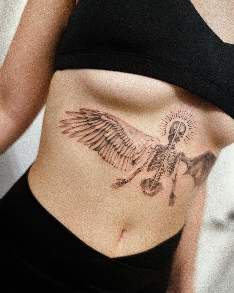 Large Woman Torso Tattoo by @jc.arana_ink