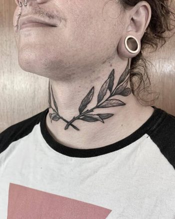 Laurel Branch Tattoo Idea by @marcusrotten
