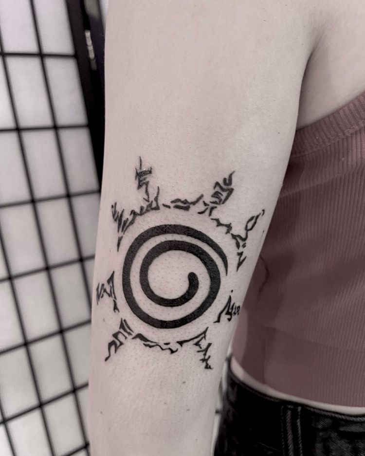 Naruto's Seal Tattoo by @danaexlynn