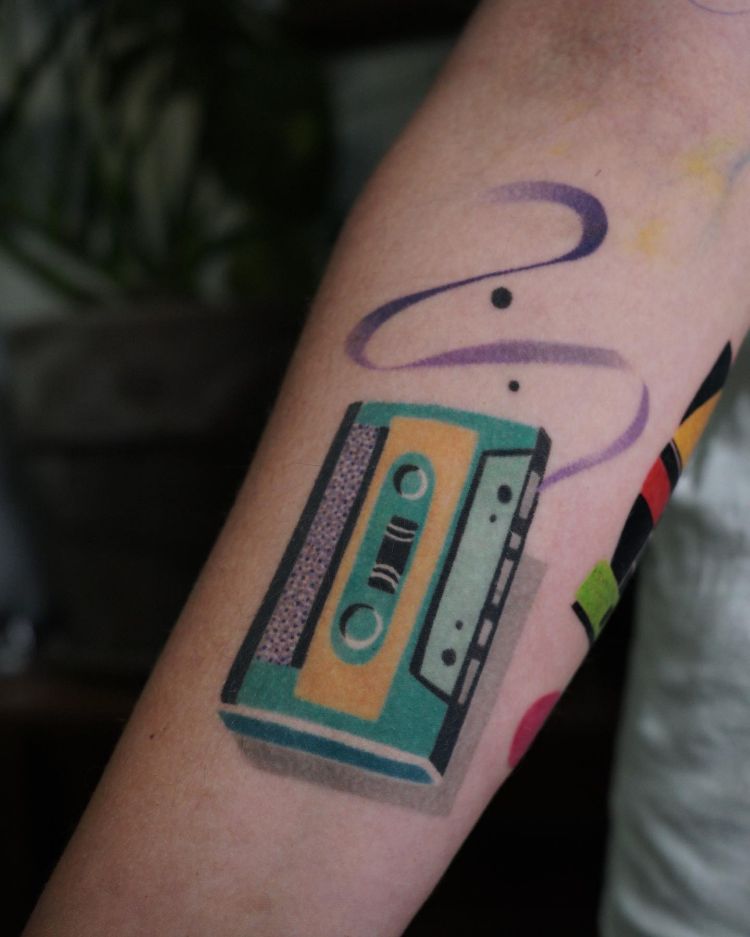 Tape Tattoo by @kudutattoo