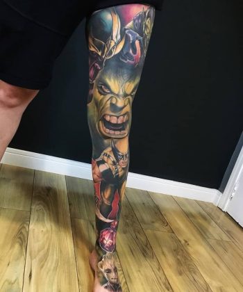 The Hulk Tattoo by @shellmoreno_