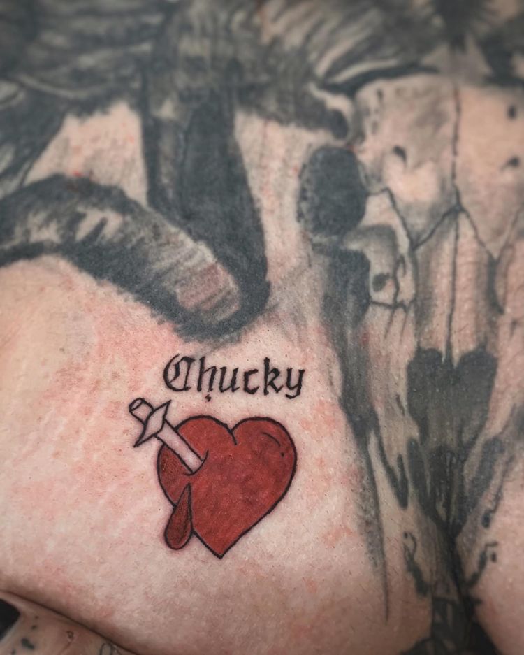 Tiffany Chucky’s Bride Tattoo by @thaisaada.tattoo