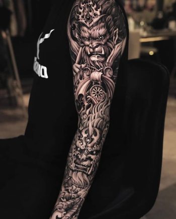 Sun Wukong Monkey King Tattoo by @sumok_tattooer