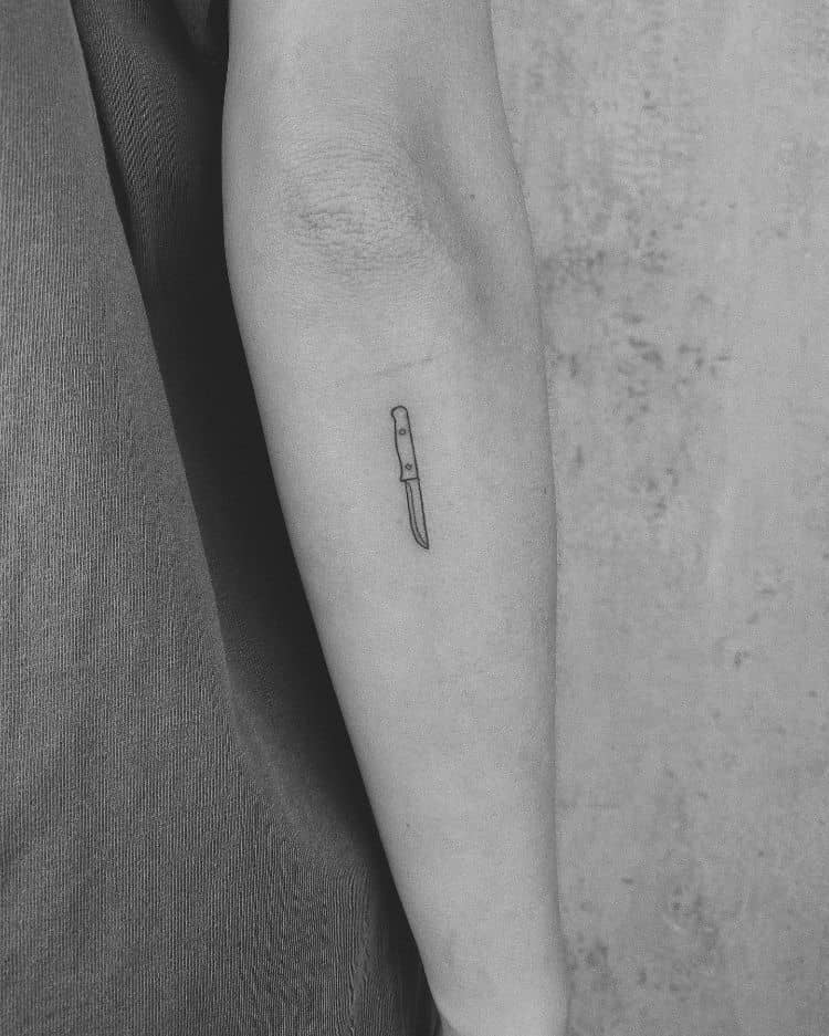 Small Tattoo Knife by @broderson