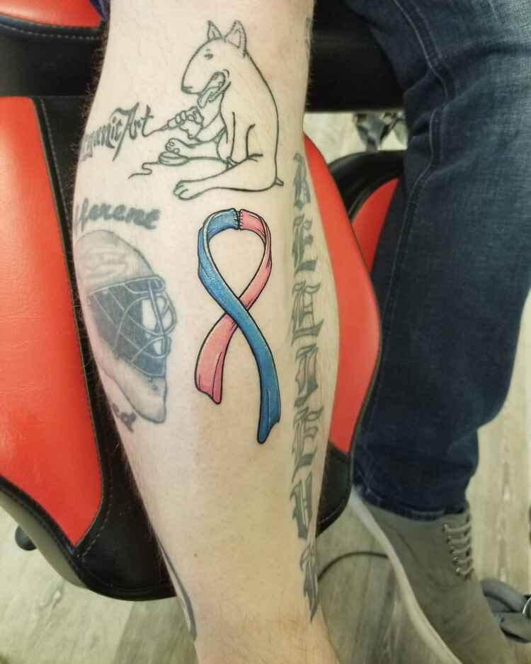 Colon Cancer Survivor Tattoo by @porter.art
