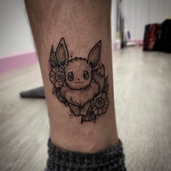 Eevee Pokemon Tattoo by @alicekjacobstattoo