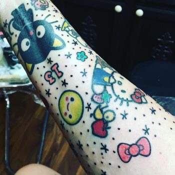 Hello Kitty Tattoo Sleeve by @tamolly73