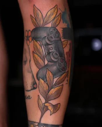 PS4 Controller Tattoo by @stevanmarroquintattoo