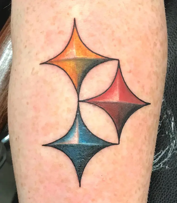 Steelers Logo Tattoo by @tattoosbymandyc